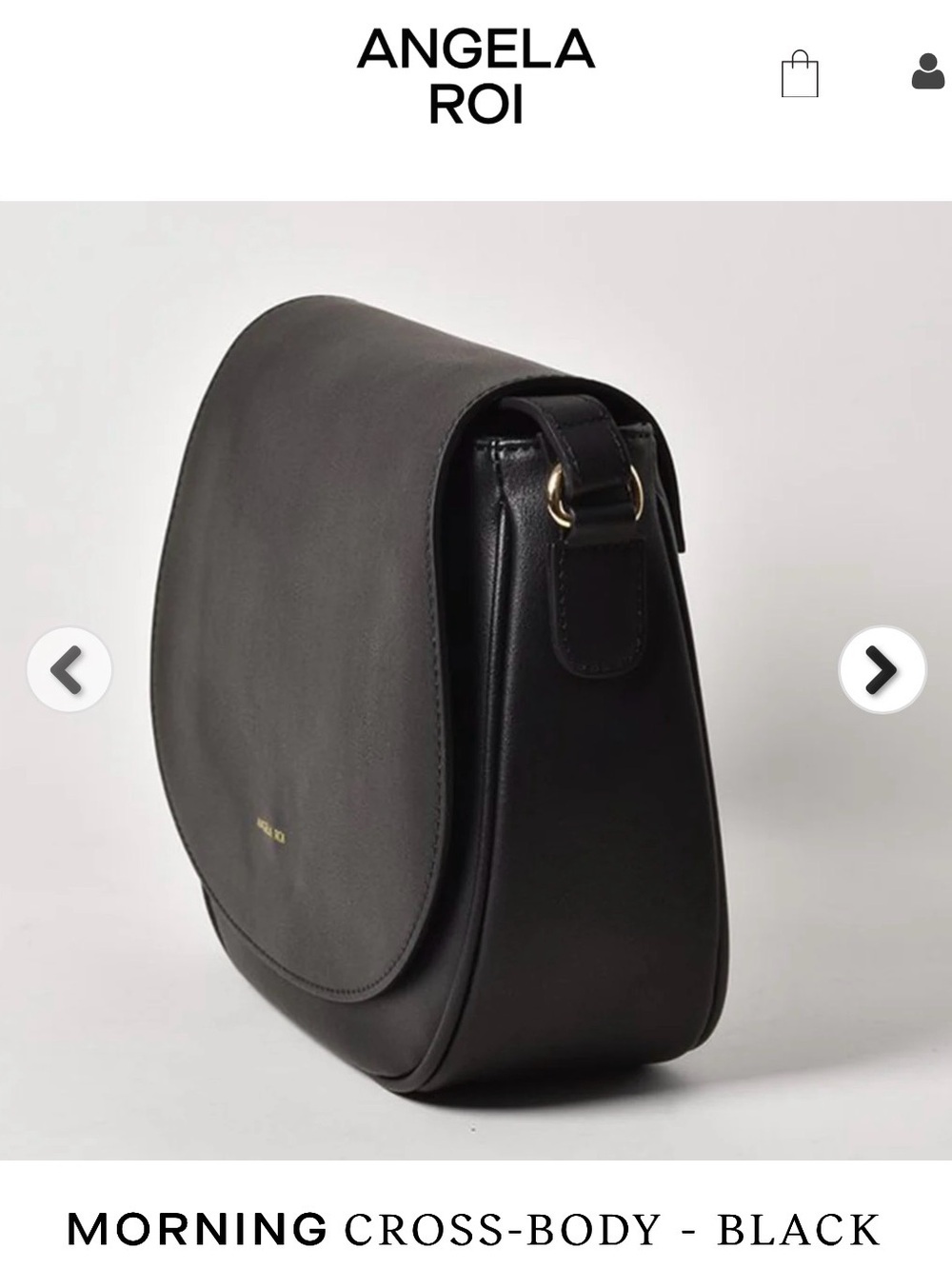 Angela Roi Morning Crossbody Bag - Black